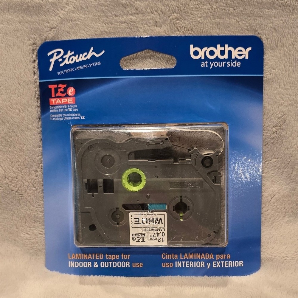 Brother P-Touch‎ TZe-231 Laminated Label Tape 12mm 0.47 Black on White TZe231
